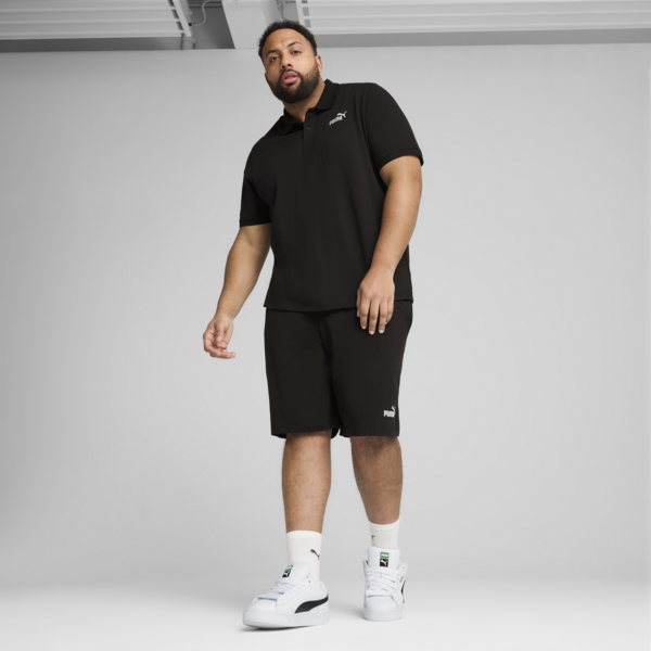 Playera polo Essentials No. 1 Logo Piqué para hombre, PUMA Black, large-MEX