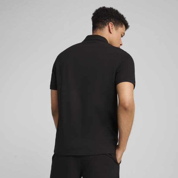 Playera polo Essentials No. 1 Logo Piqué para hombre, PUMA Black, large-MEX