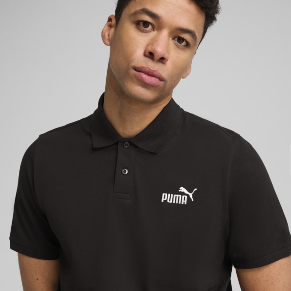 Playera polo Essentials No. 1 Logo Piqué para hombre, PUMA Black, large-MEX