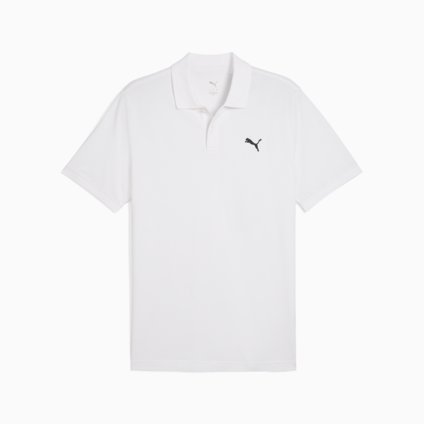 Essentials Pique Polo Men, PUMA White, large-MEX