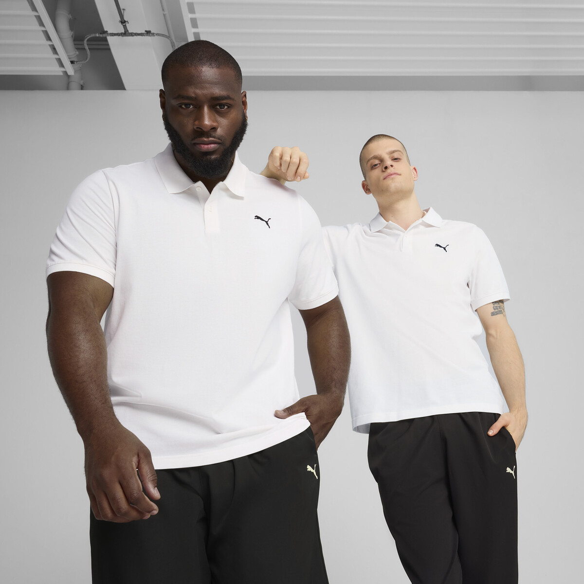 Essentials Pique Polo Men in White by PUMA, Medium