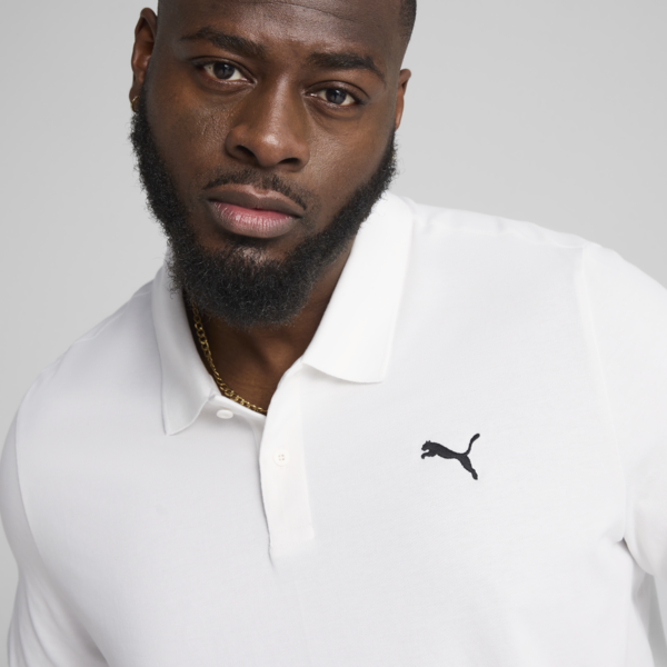 Essentials Pique Polo Men, PUMA White, large-MEX