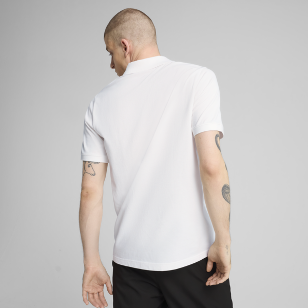 Essentials Pique Polo Men, PUMA White, large-MEX