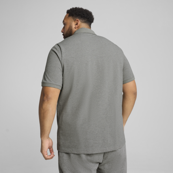 Remera polo Essentials Piqué para hombre, Medium Gray Heather, large-ARG