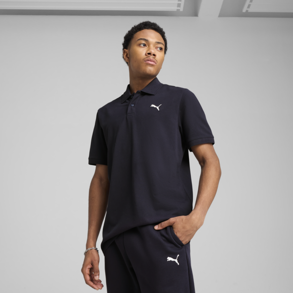 Remera polo Essentials Piqué para hombre, New Navy, large-ARG