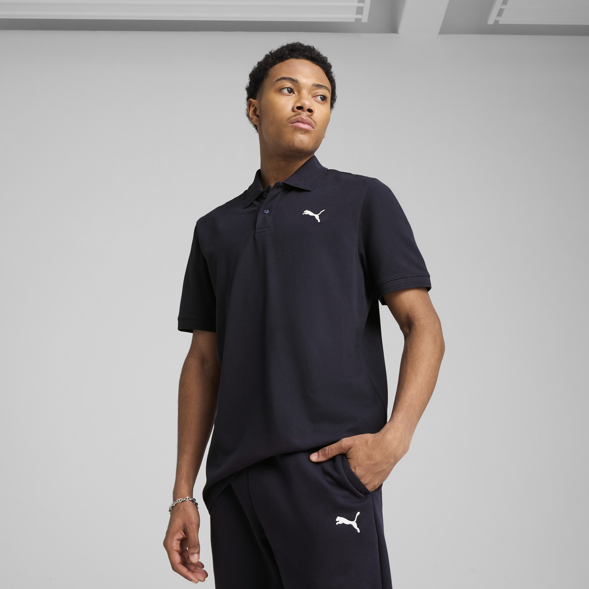 Puma Ess Pique Polo Shirt In Blue