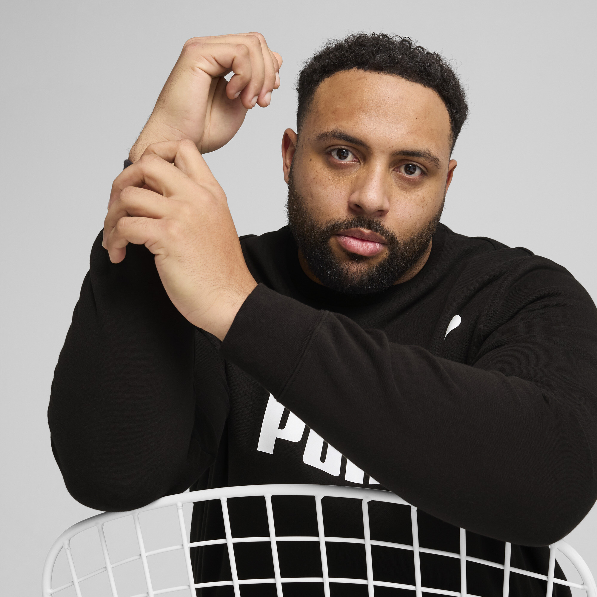 PUMA Essentials No. 1-logo top met ronde hals voor Heren, Zwart, Maat 4XL thumbnail 7