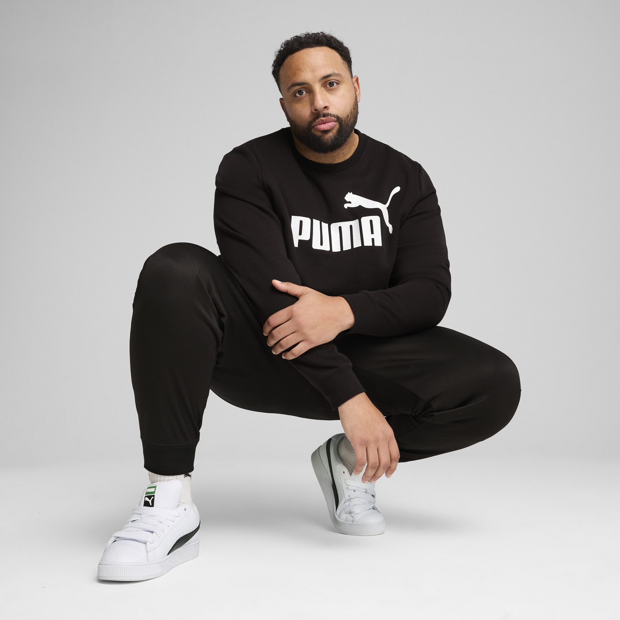 PUMA Essentials No. 1-logo top met ronde hals voor Heren, Zwart, Maat 4XL thumbnail 6