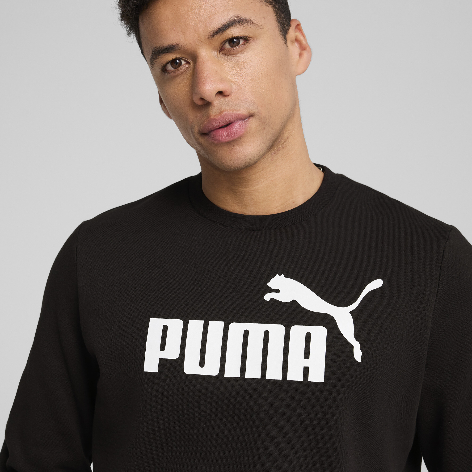 PUMA Essentials No. 1-logo top met ronde hals voor Heren, Zwart, Maat 4XL thumbnail 4