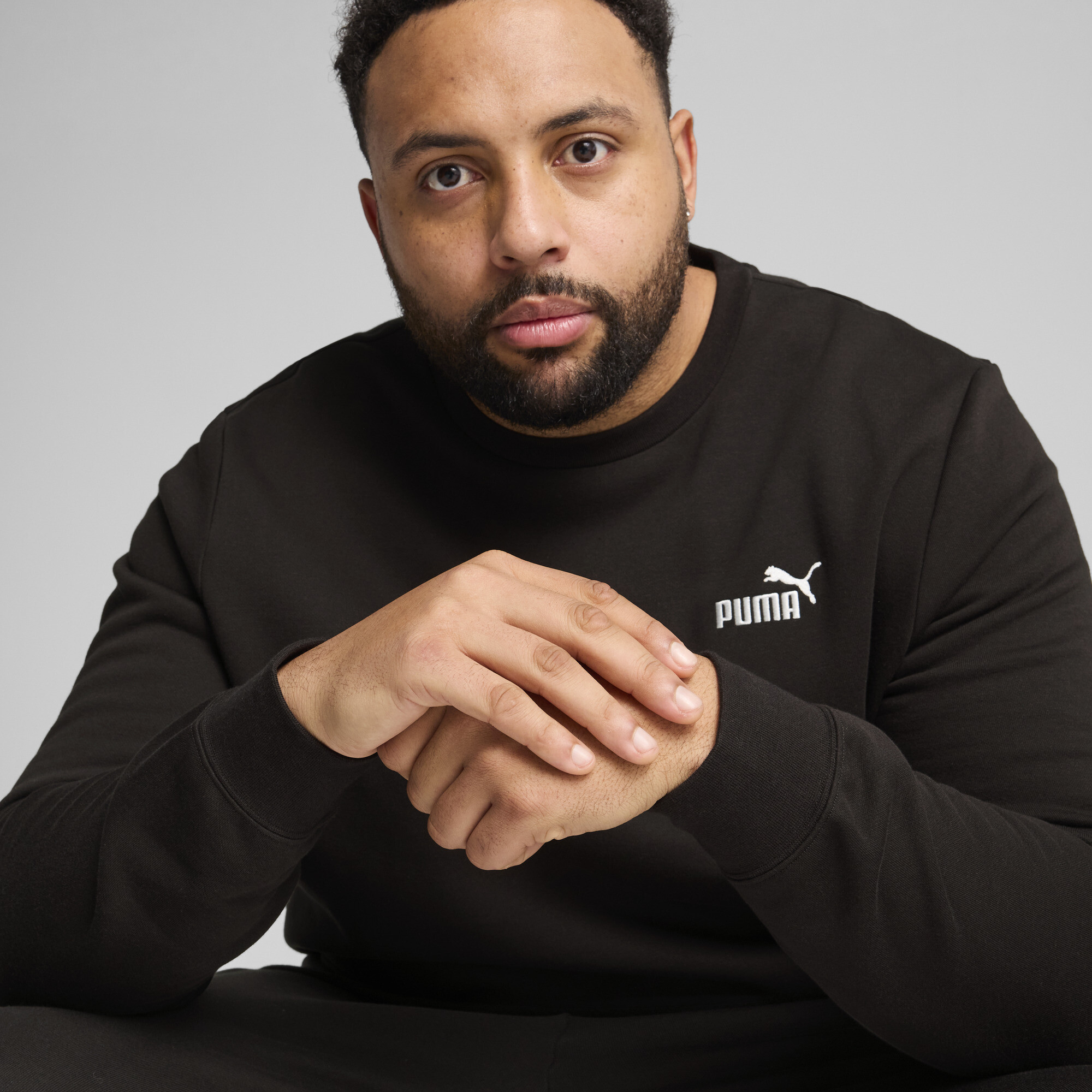 PUMA Essentials No. 1-logo top met ronde hals voor Heren, Zwart, Maat XL thumbnail 7