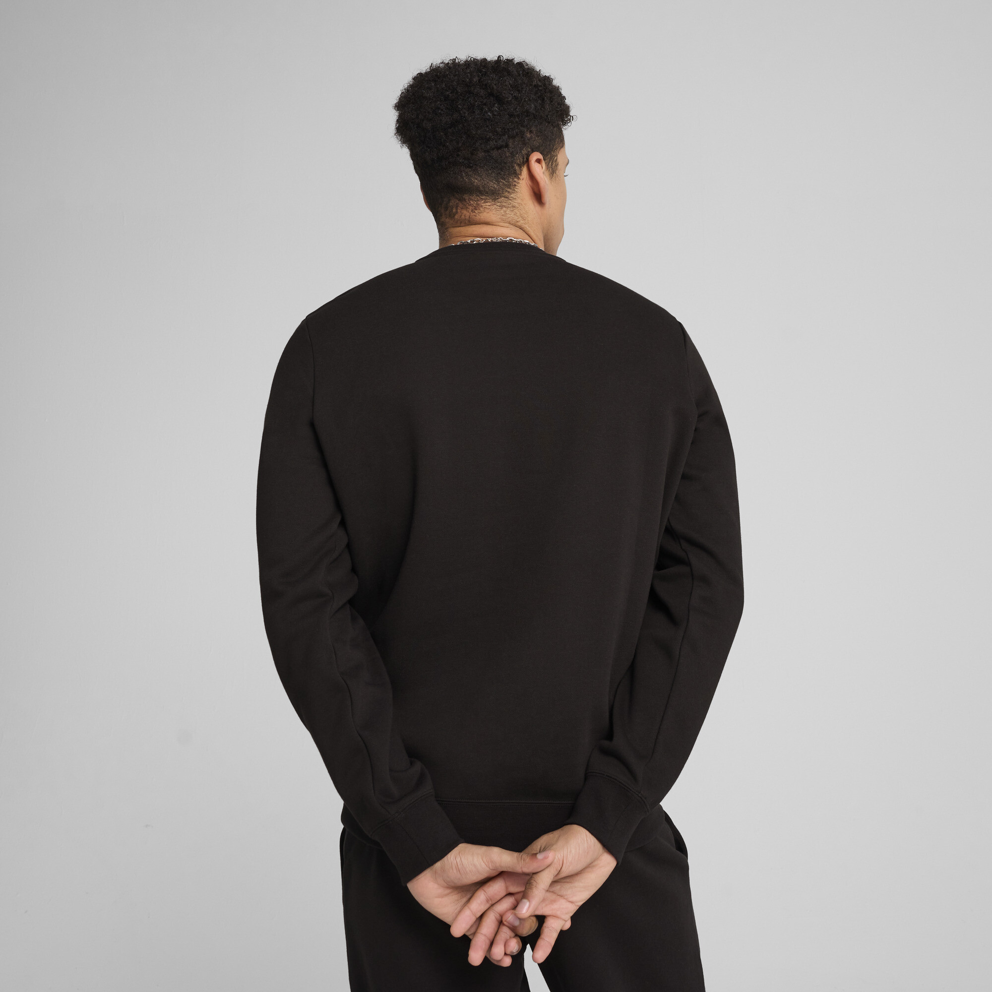 PUMA Essentials No. 1-logo top met ronde hals voor Heren, Zwart, Maat XL thumbnail 5