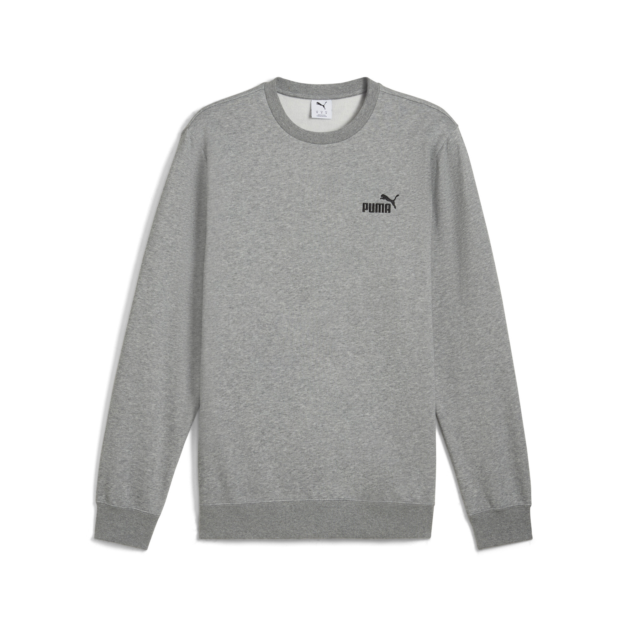 Thumbnail - Puma Essentials Small No. 1 Logo Crewneck Herren | Mit Plain | Medium Gray Heather | Größe: L