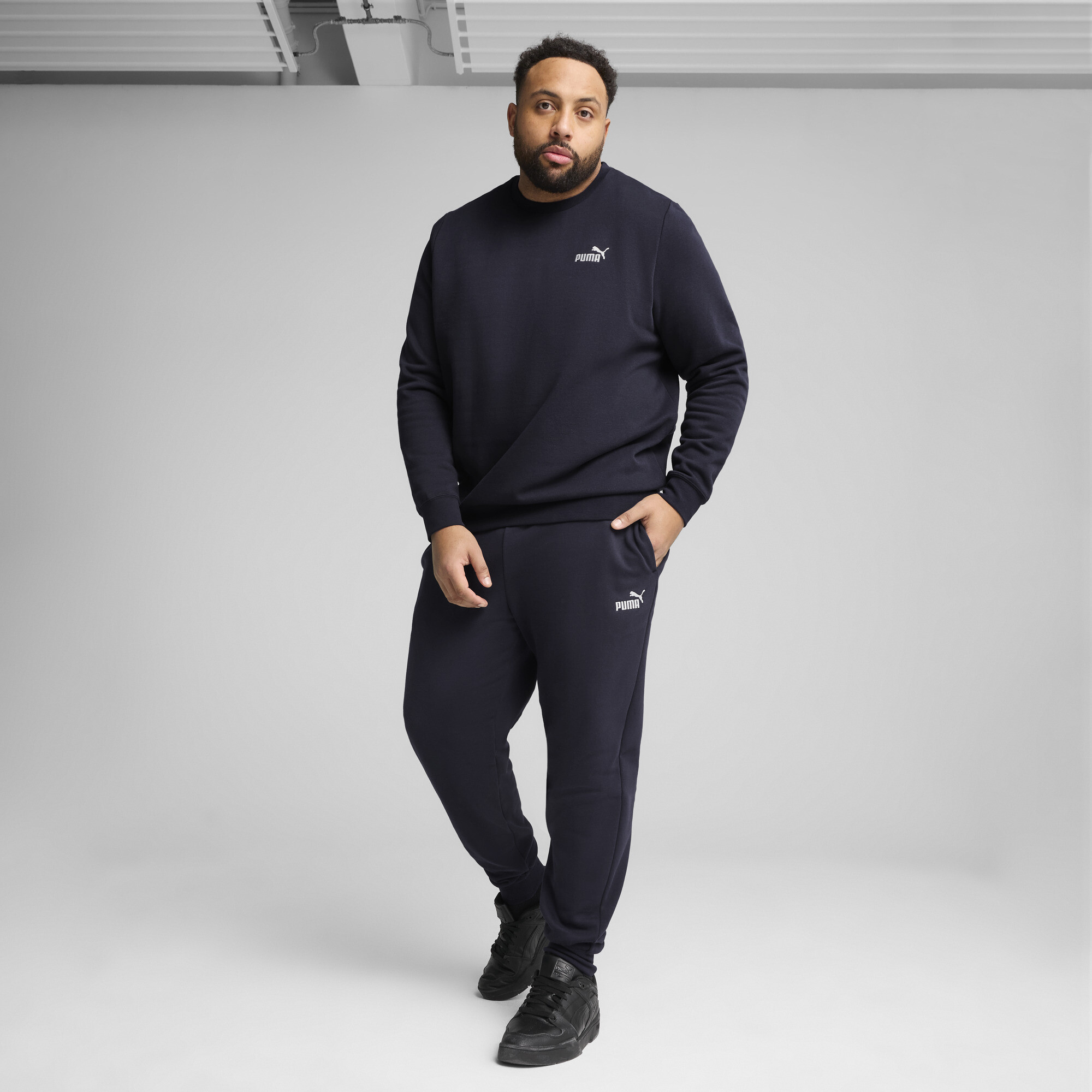 PUMA Essentials No. 1-logo top met ronde hals voor Heren, Blauw, Maat 4XL thumbnail 6