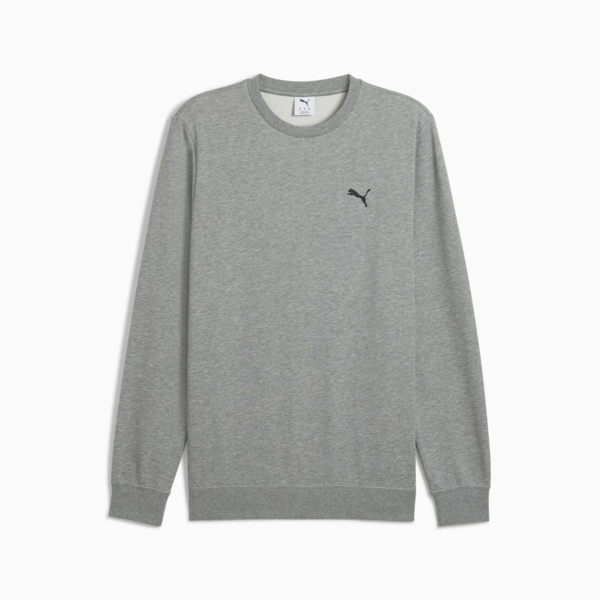 Buzo de cuello redondo para hombre Essentials, Medium Gray Heather, large-ARG