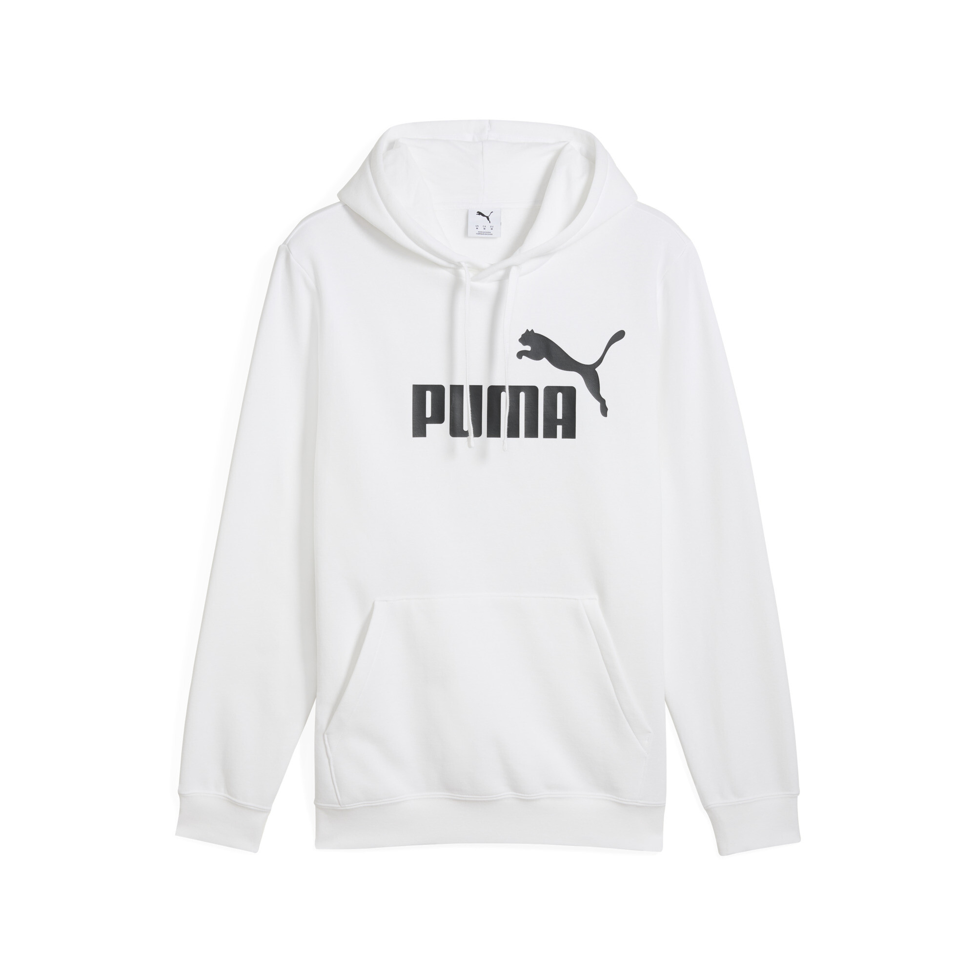 PUMA Essentials No. 1-logo hoodie voor Heren, Wit, Maat S thumbnail 3