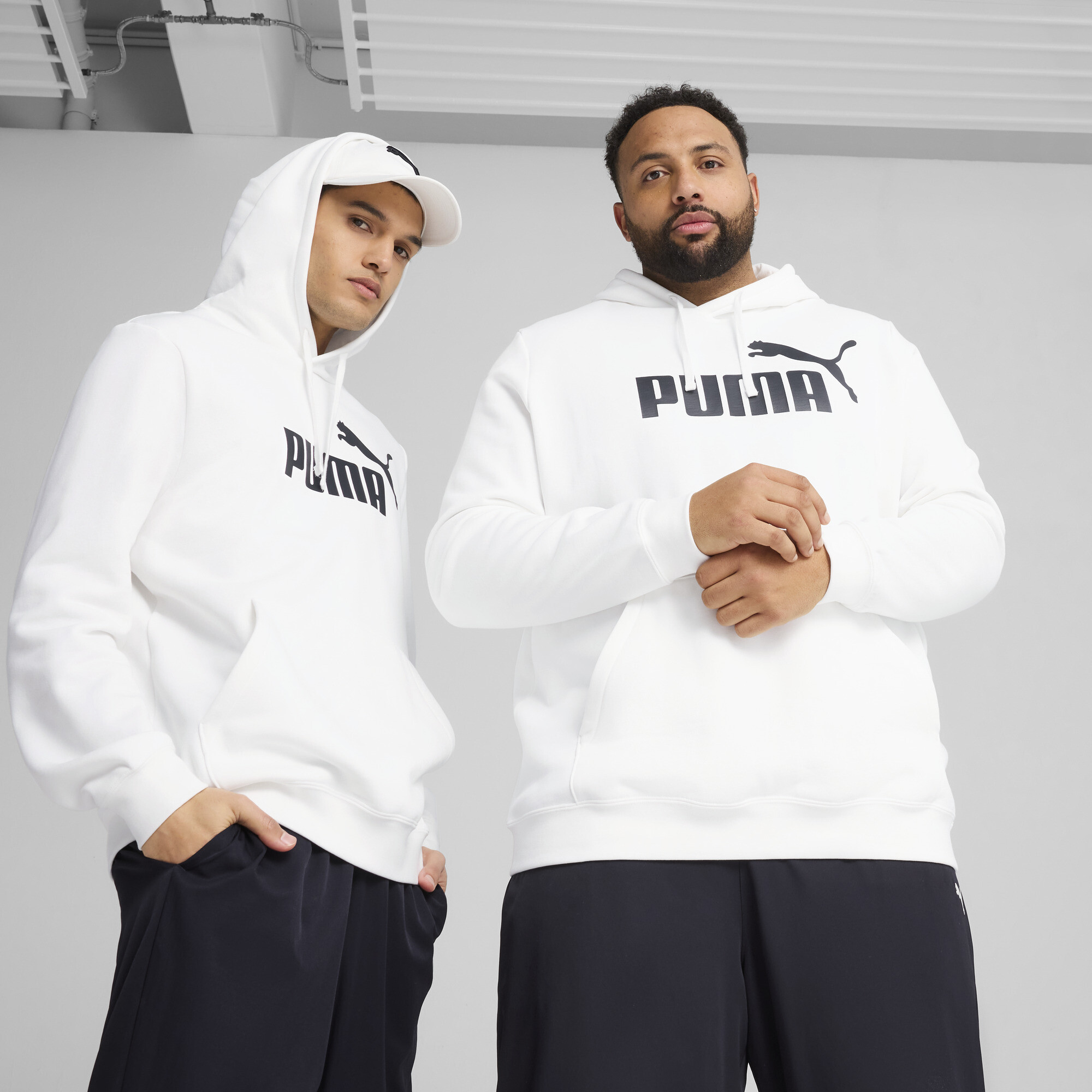 PUMA Essentials No. 1-logo hoodie voor Heren, Wit, Maat S