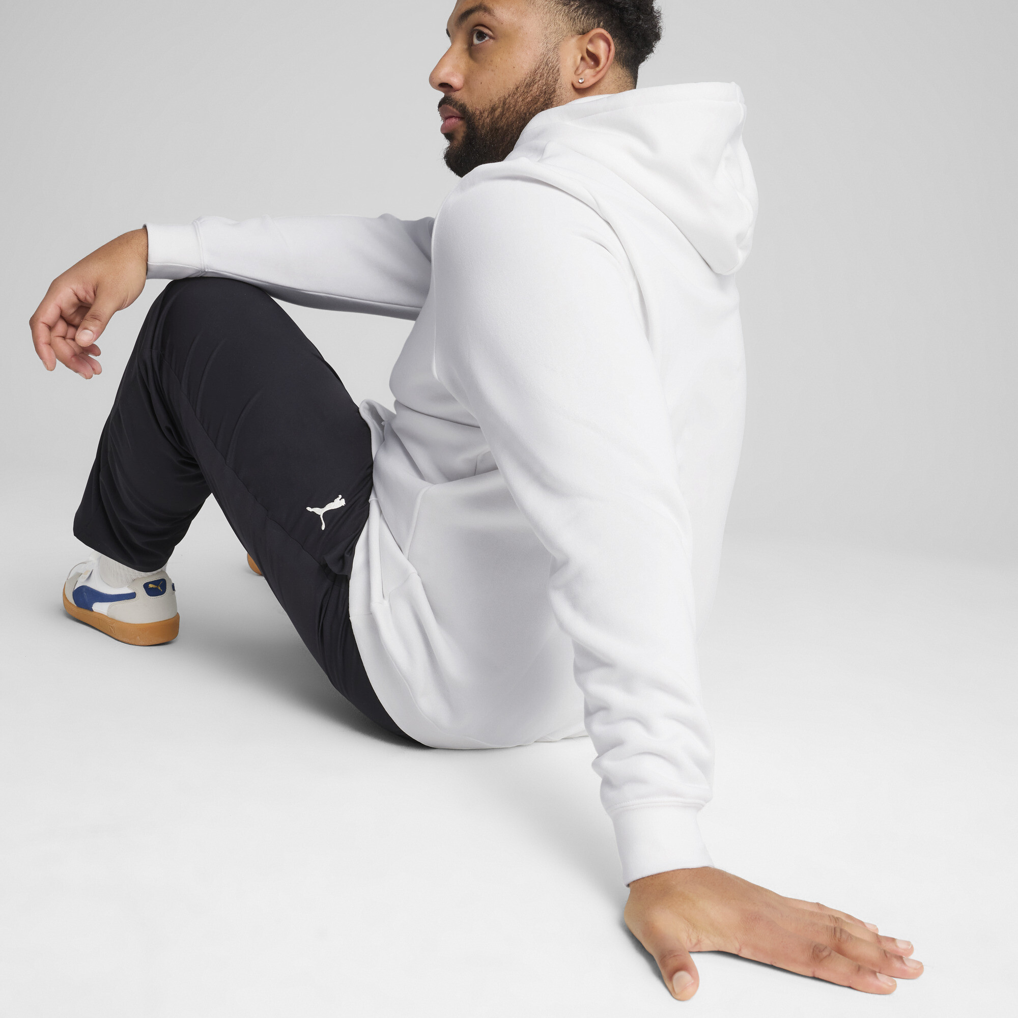 PUMA Essentials No. 1-logo hoodie voor Heren, Wit, Maat S thumbnail 7