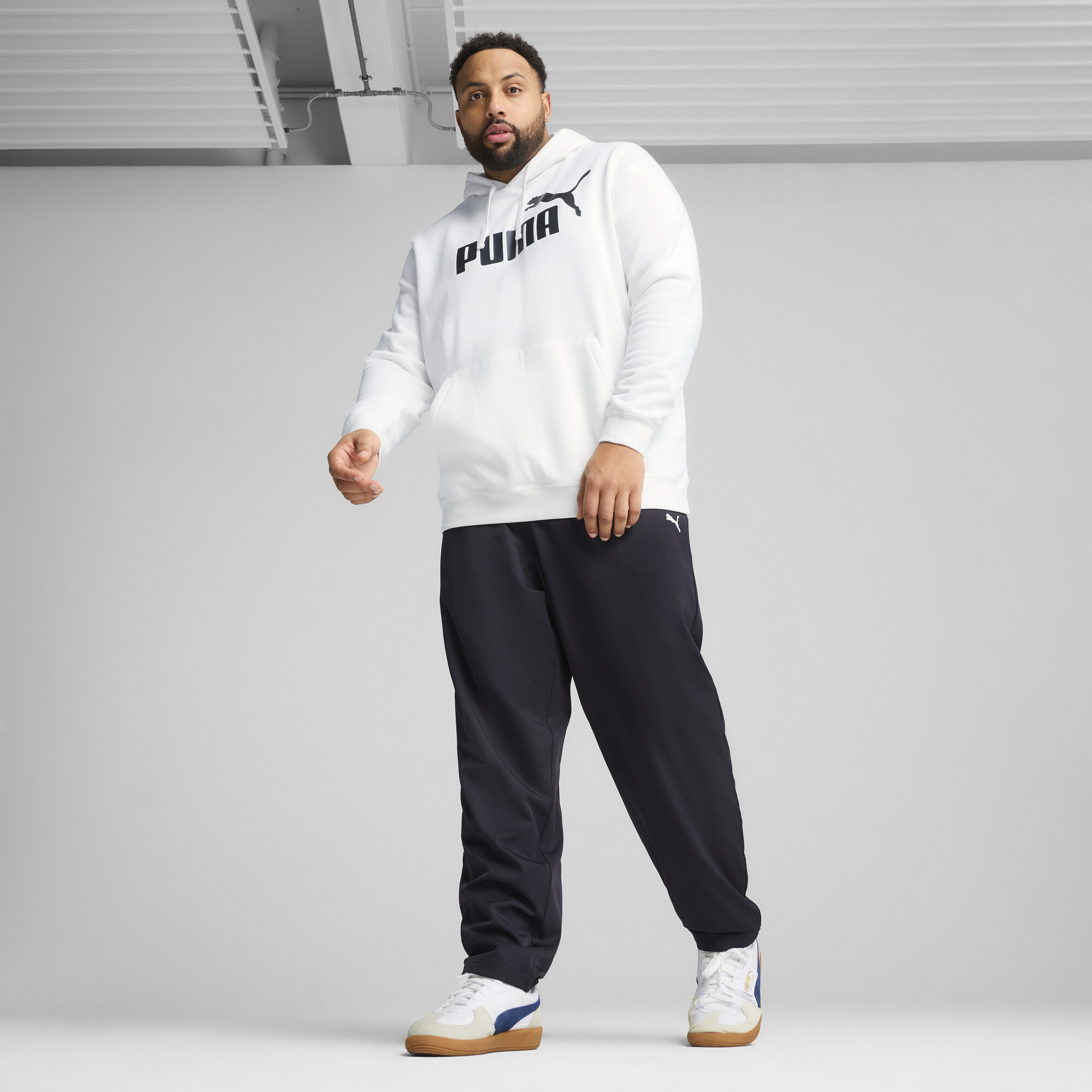PUMA Essentials No. 1-logo hoodie voor Heren, Wit, Maat S thumbnail 6