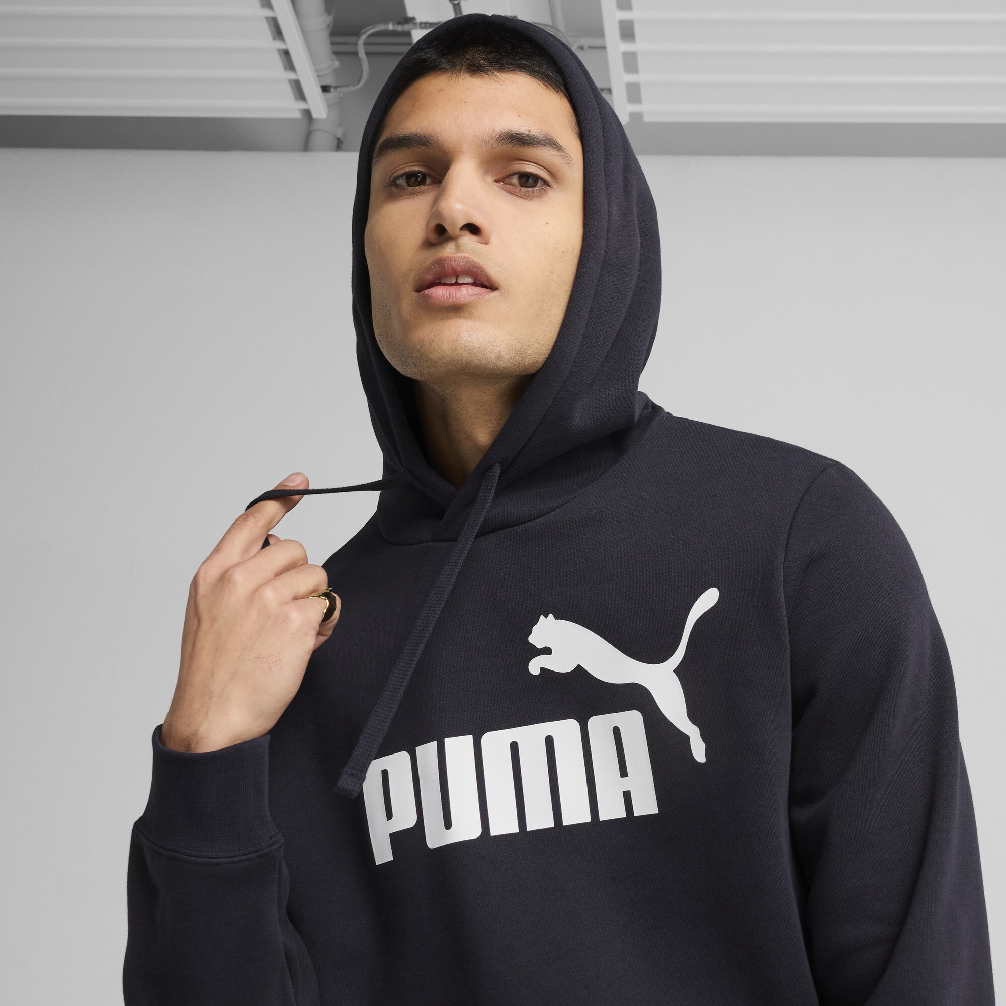 PUMA Essentials No. 1-logo hoodie voor Heren, Blauw, Maat XL thumbnail 4