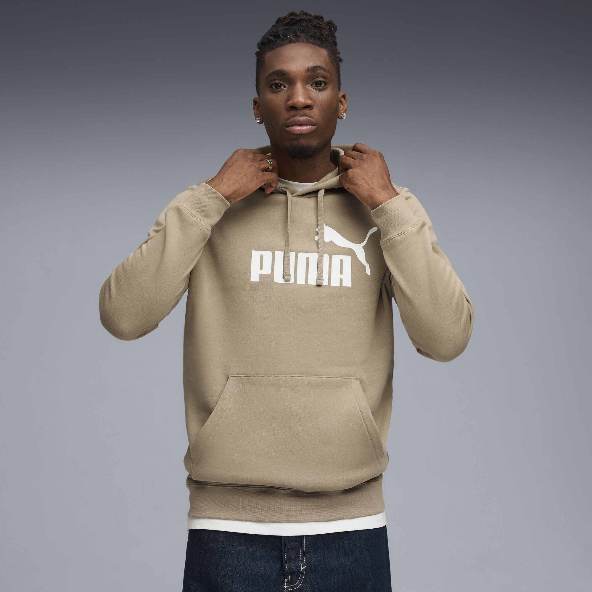 Puma Essentials No. 1 Logo Men's Hoodie In Neutral