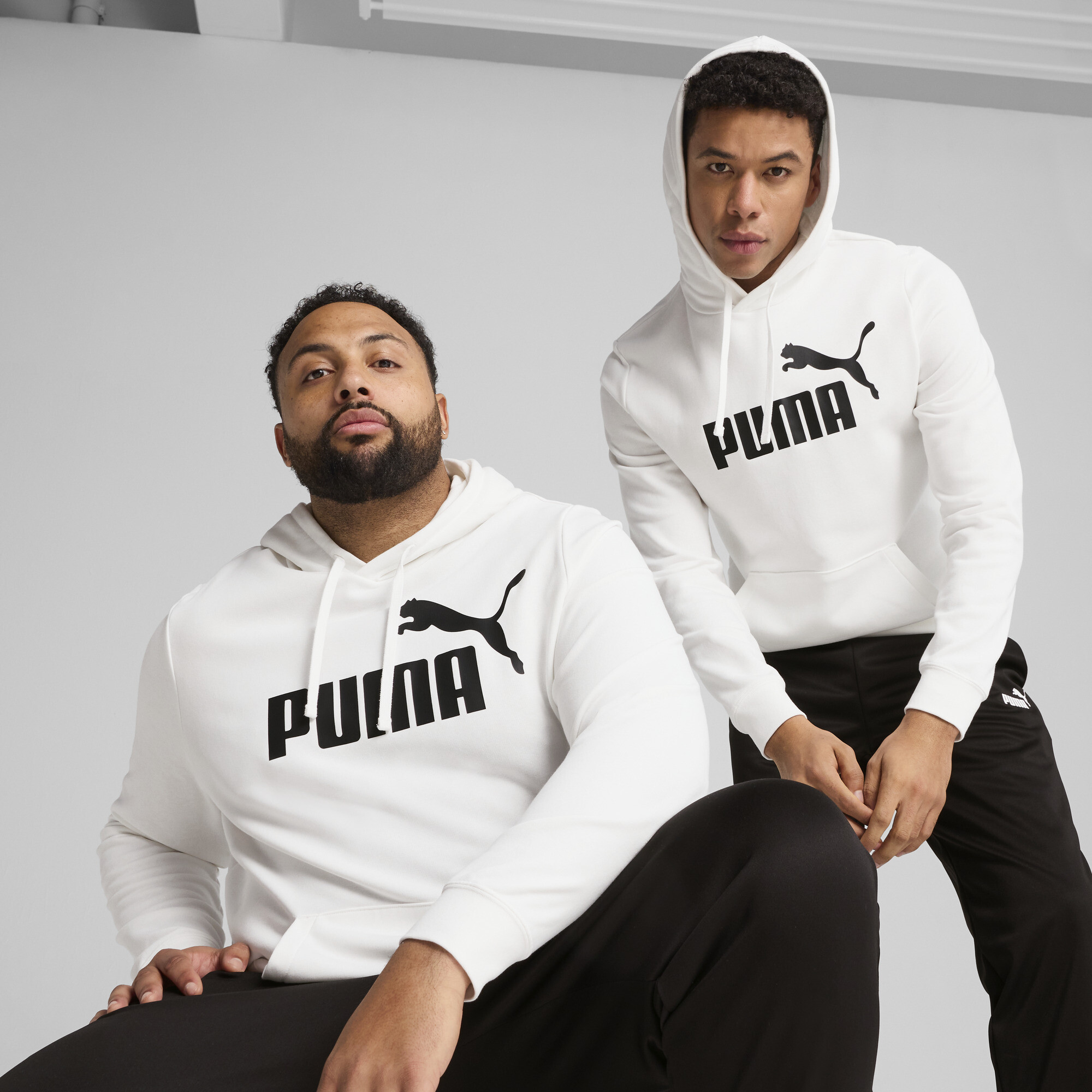 Puma Ess No. 1 Logo Hoodie In White
