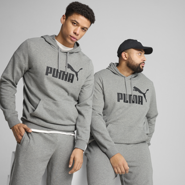 Sudadera con capucha Essentials No. 1 Logo, Medium Gray Heather, large-MEX