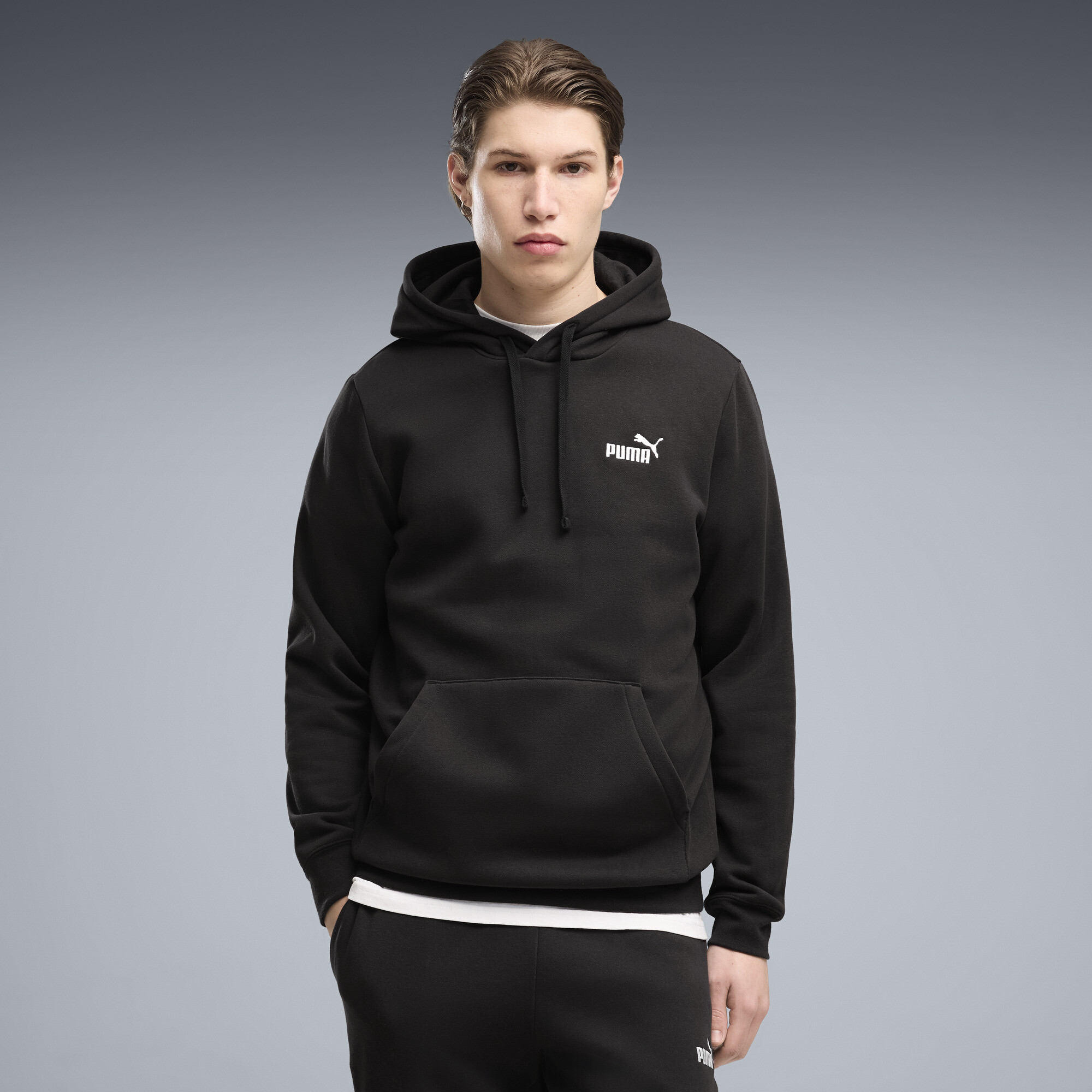 Moletom com Capuz Essentials Small No. 1 Logo Masculino | black | PUMA