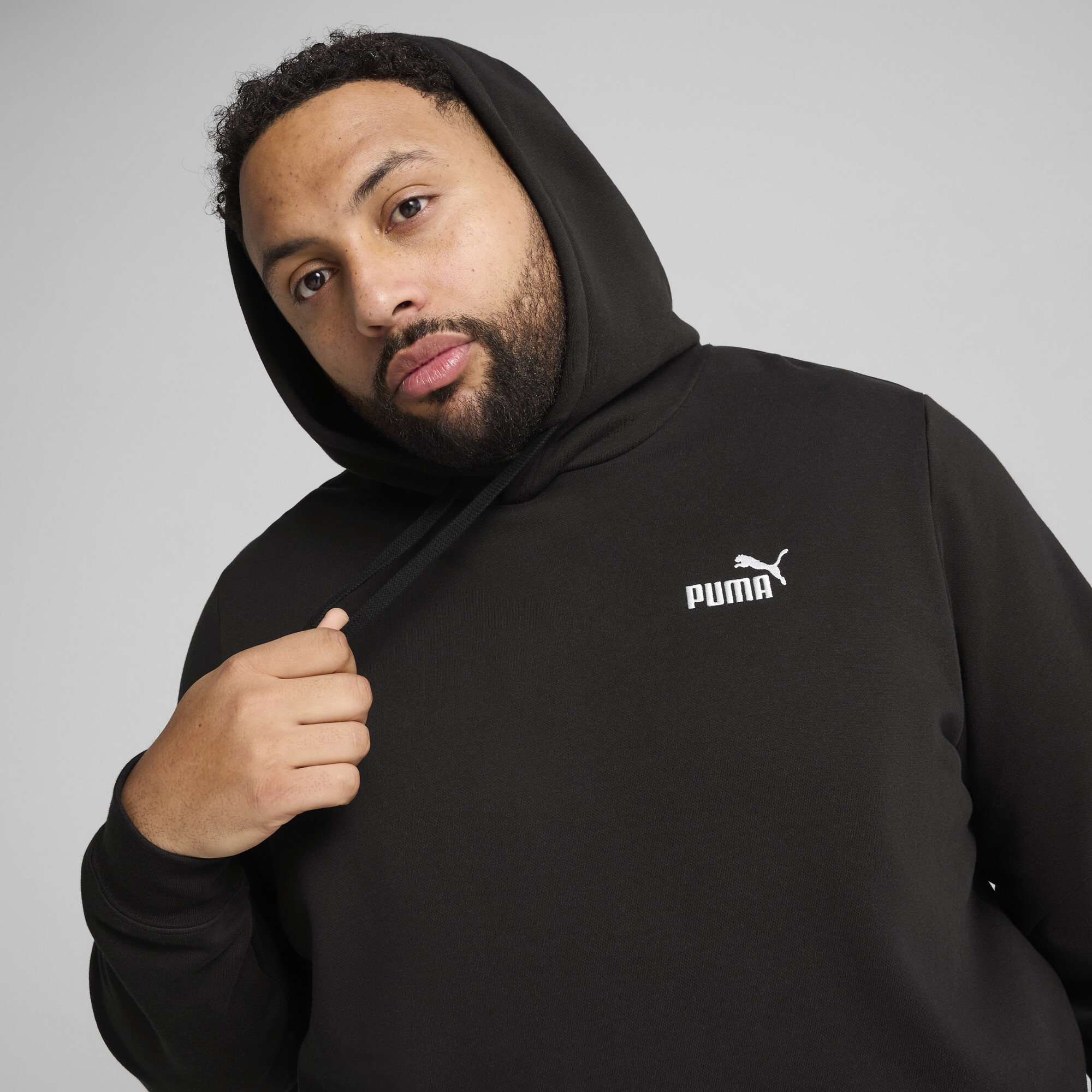 PUMA Essentials hoodie met No. 1-logo voor Heren, Zwart, Maat L thumbnail 4