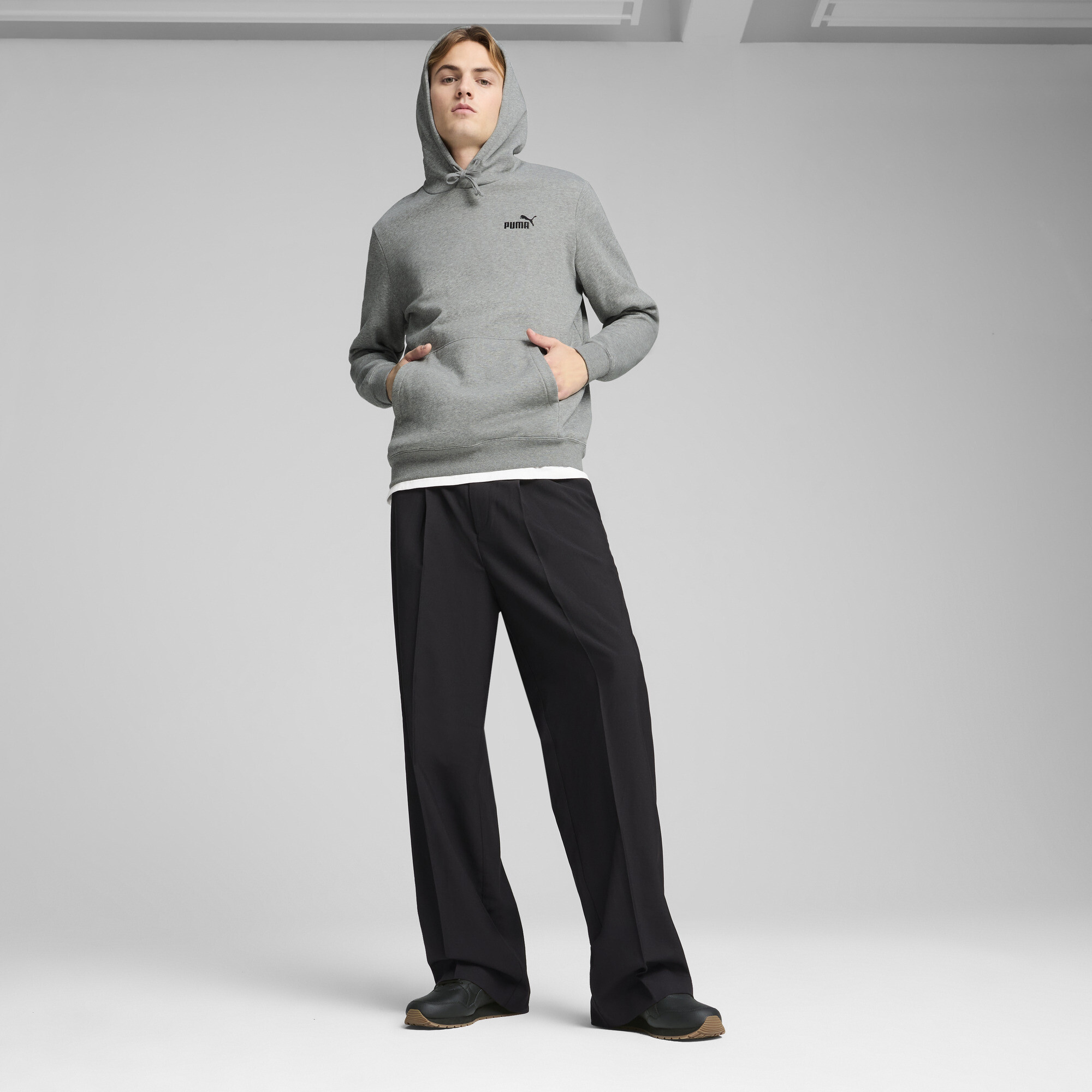 PUMA Essentials hoodie met No. 1-logo voor Heren, Grijs, Maat 4XL thumbnail 4