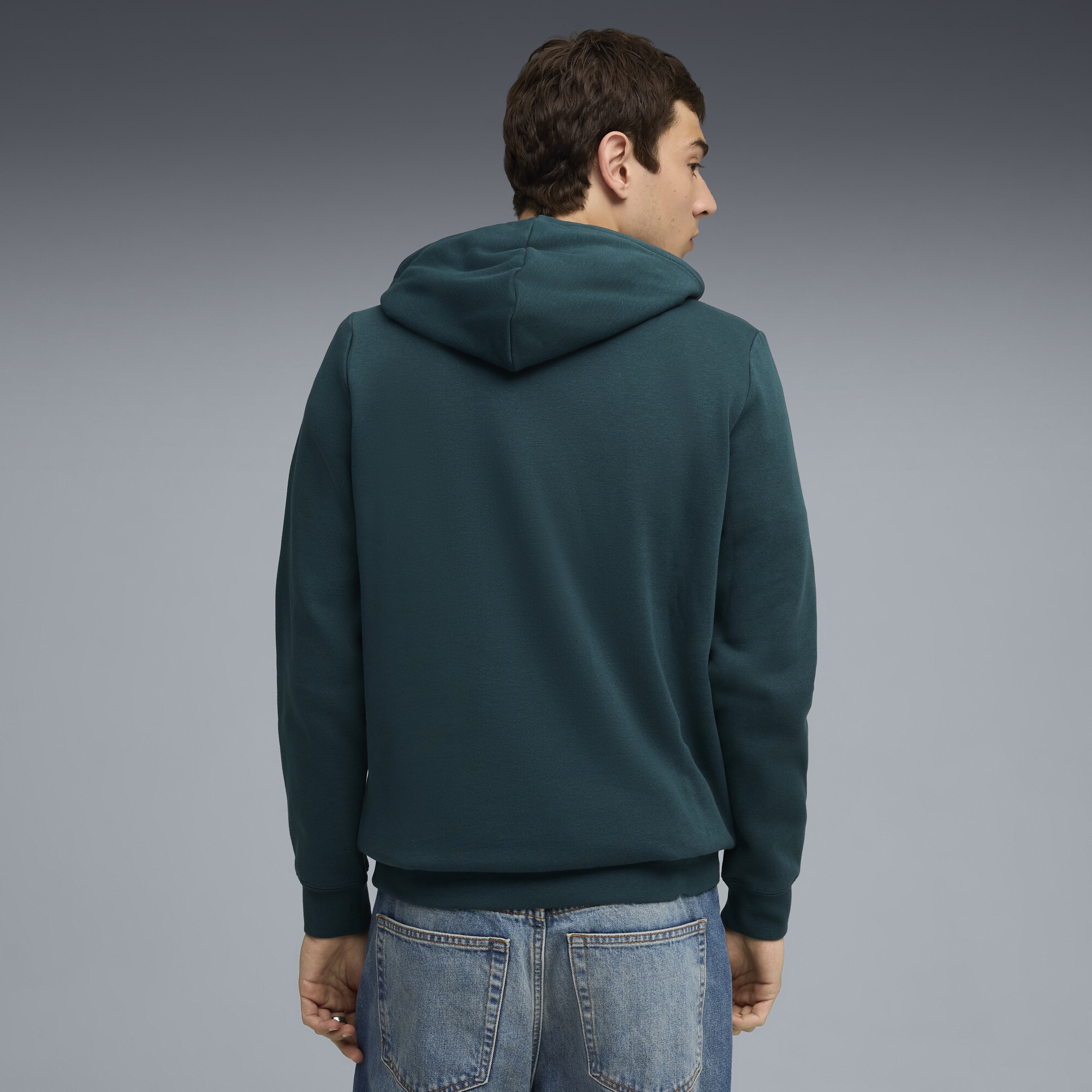 PUMA Essentials hoodie met No. 1-logo voor Heren, Groen, Maat L thumbnail 5