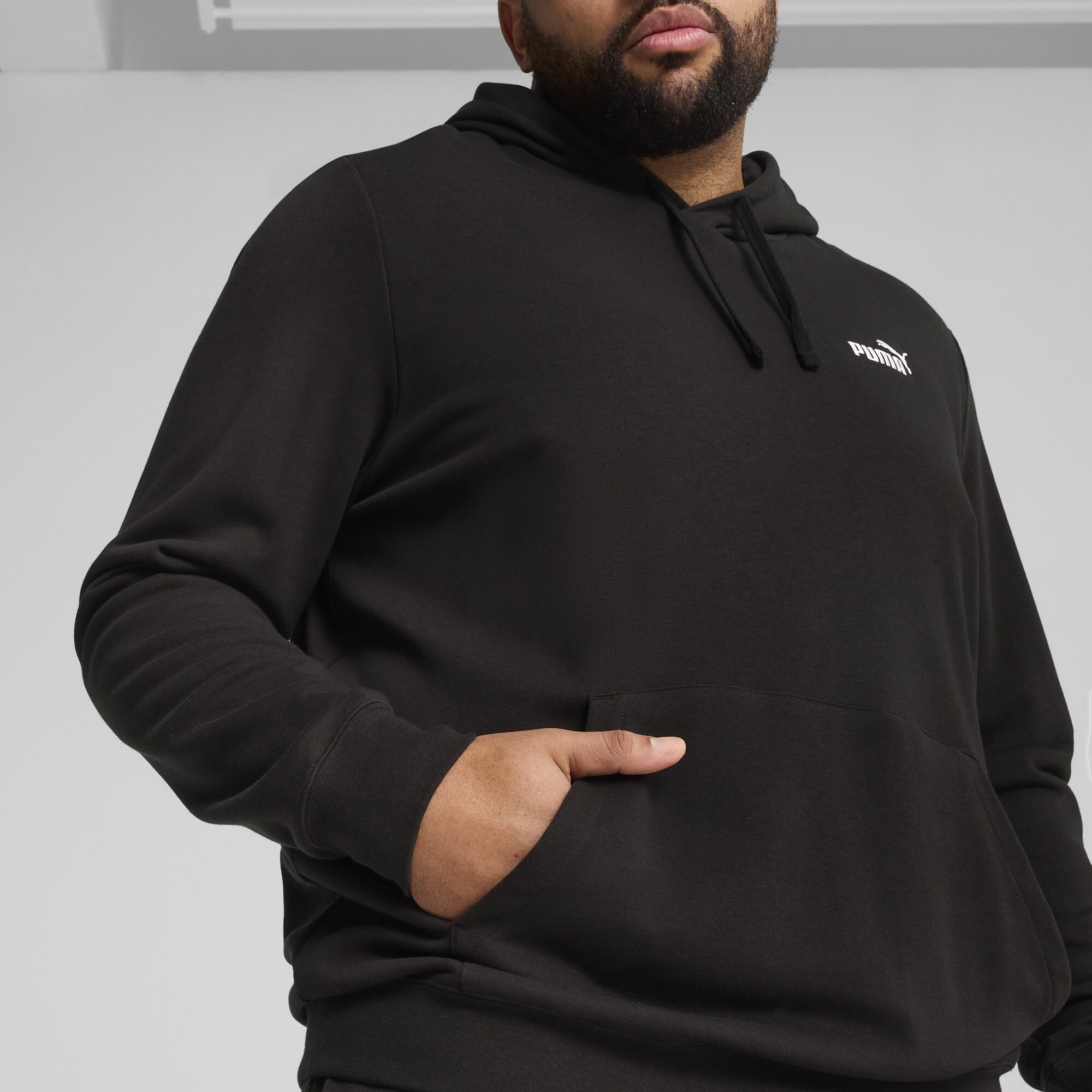 PUMA Essentials hoodie met No. 1-logo voor Heren, Zwart, Maat S thumbnail 7