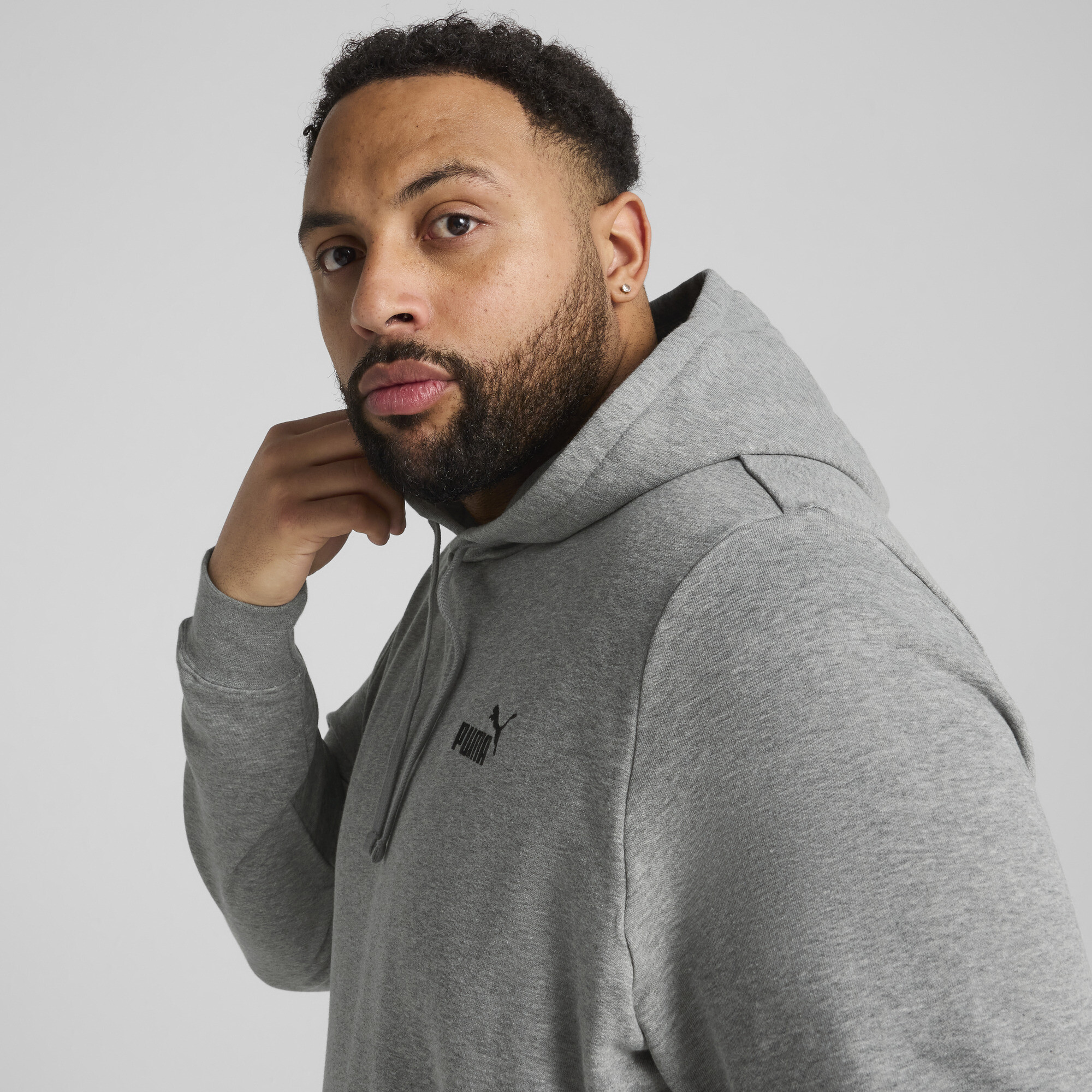 PUMA Essentials hoodie met No. 1-logo voor Heren, Grijs, Maat 4XL thumbnail 7