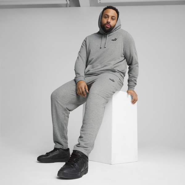 Essentials Small No. 1 Logo Hoodie Men, Medium Gray Heather, large-MEX