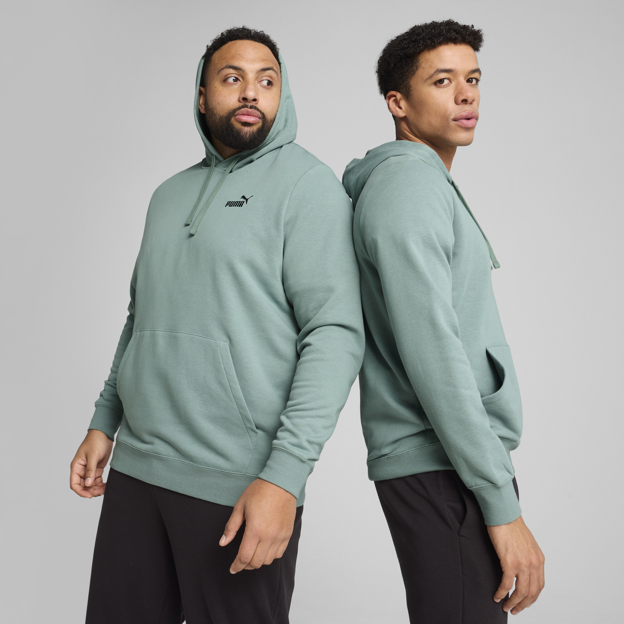 Puma Essentials Small No. 1 Logo Hoodie Herren | Mit Plain | Green Moon | Größe: S