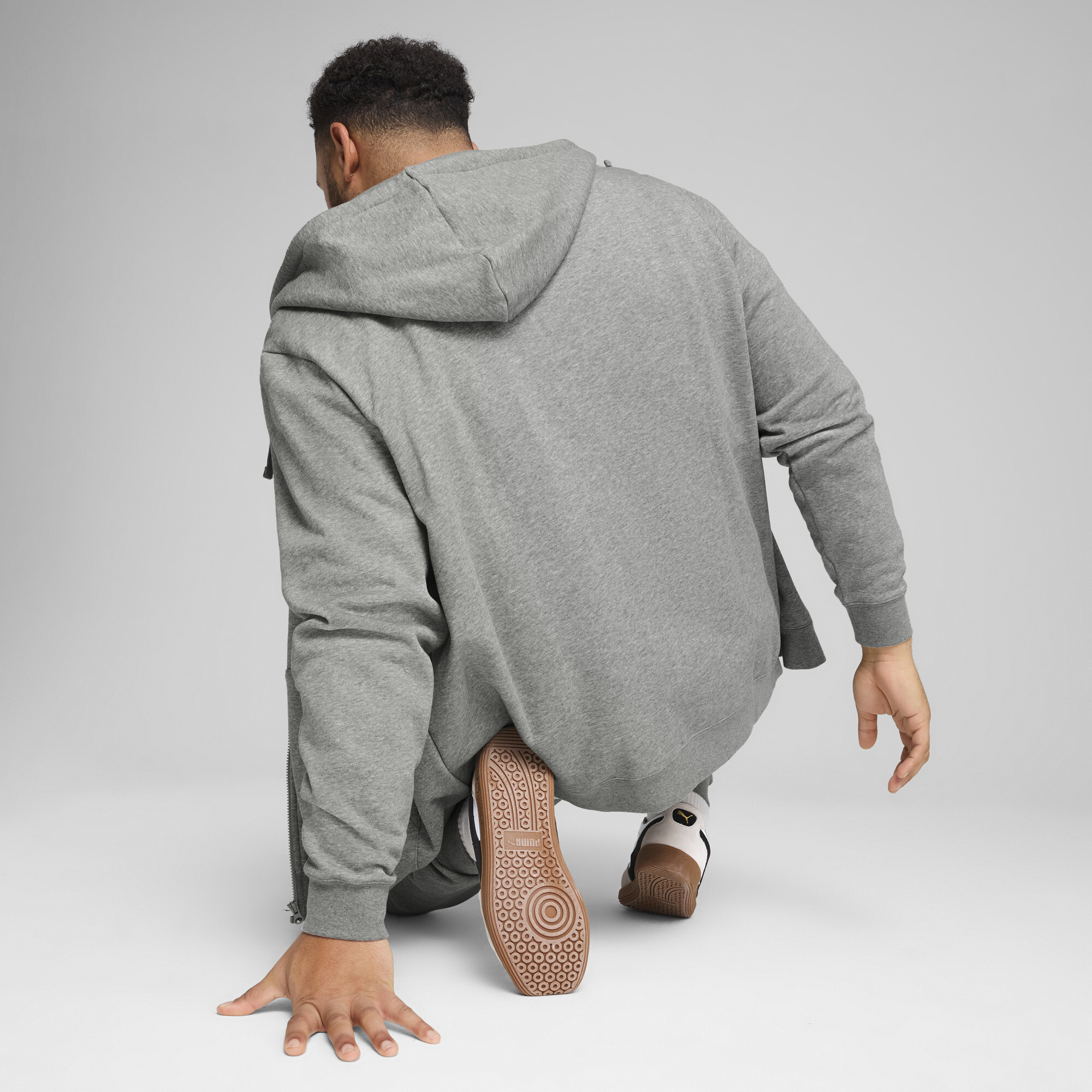 PUMA Essentials hoodie met volledige rits voor Heren, Grijs, Maat 3XL thumbnail 5