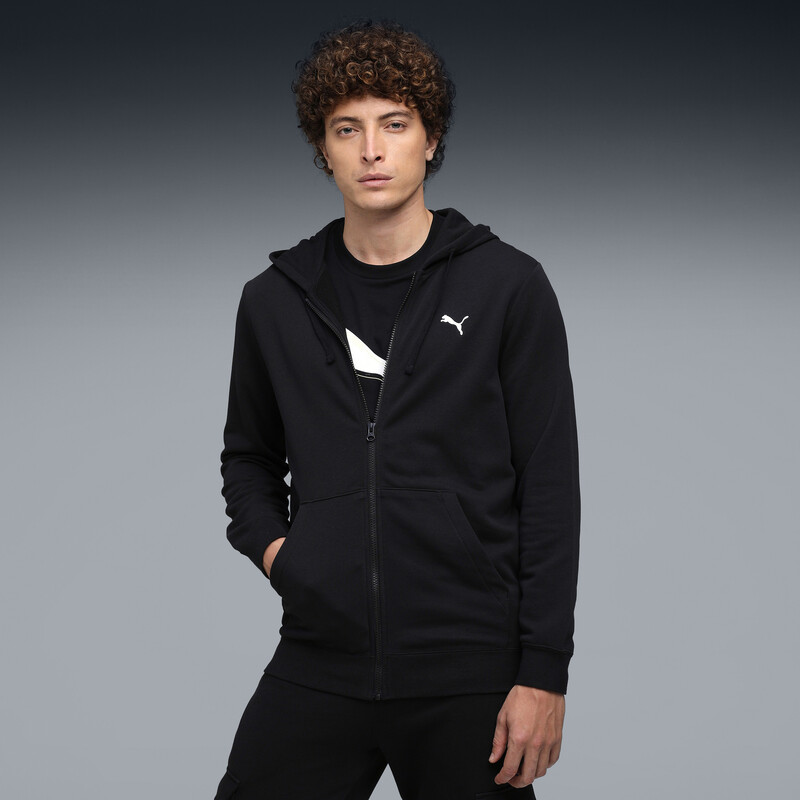 Men's PUMA Essentials Rubber Print Full-Zip Hoodie