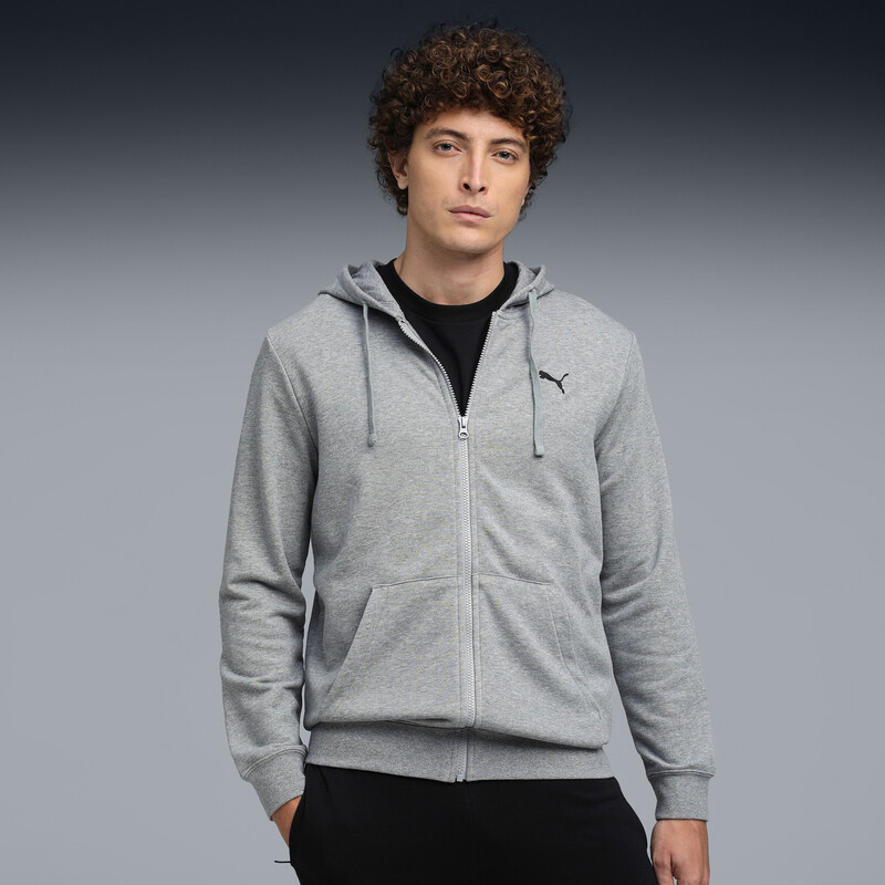 Men's PUMA Essentials Rubber Print Full-Zip Hoodie