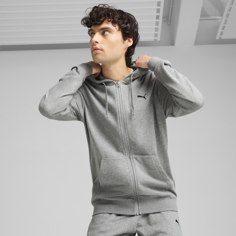 

Men's PUMA Essentials Rubber Print Full-Zip Hoodie