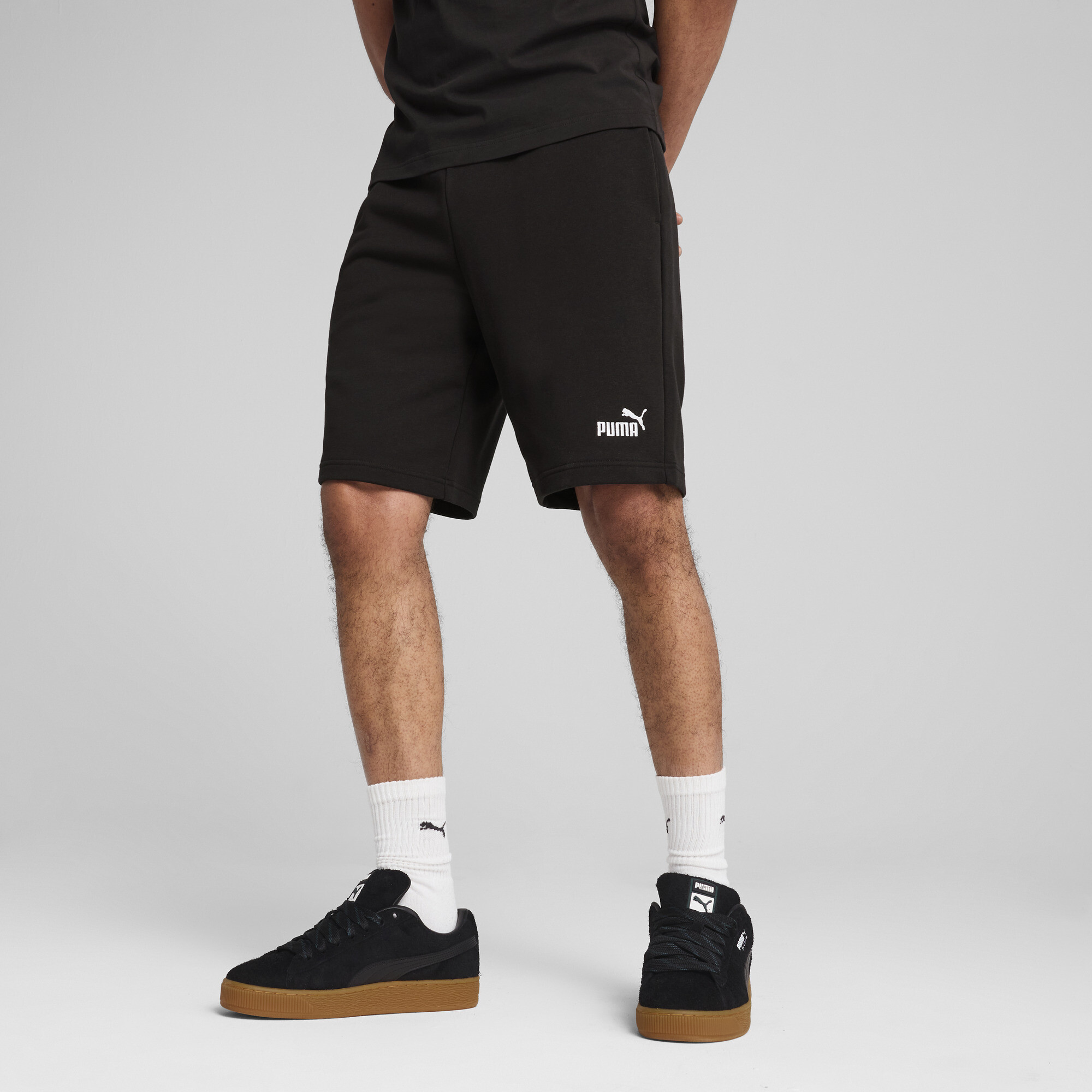PUMA Essentials No. 1-logo short van 25,5 cm voor Heren, Zwart, Maat S thumbnail 6