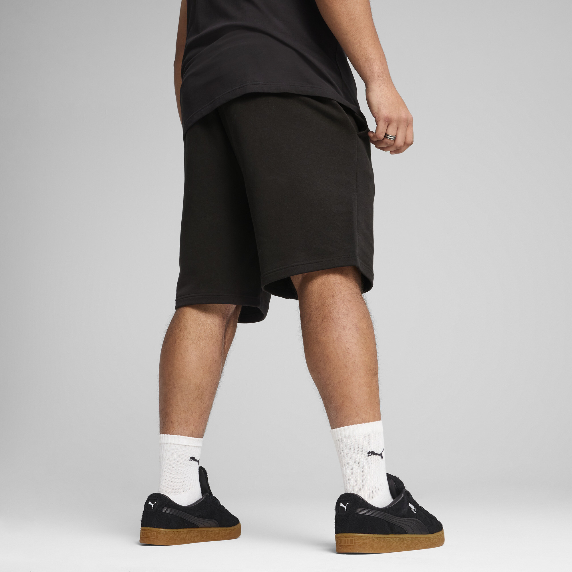 PUMA Essentials No. 1-logo short van 25,5 cm voor Heren, Zwart, Maat S thumbnail 5