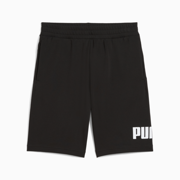 Essentials Big No. 1 Logo 10" Shorts Men, PUMA Black, large-ZAF