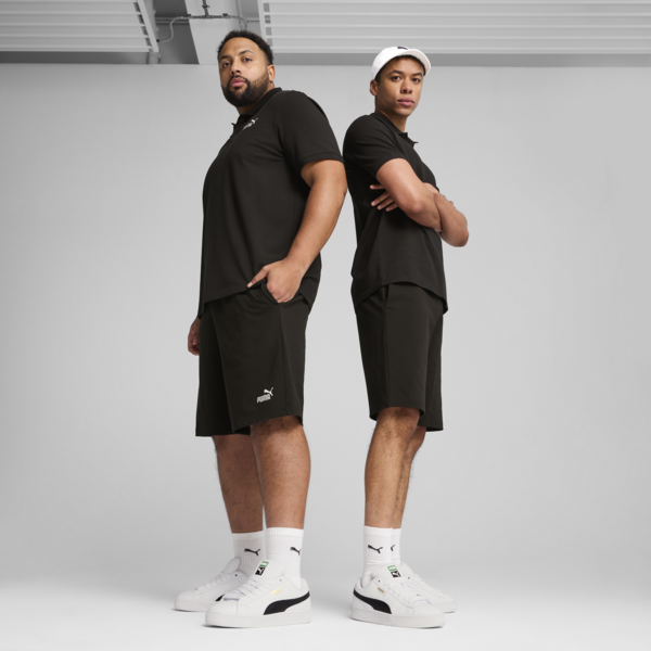 Essentials No. 1 Logo Jersey 10" Shorts Men, PUMA Black, large-ZAF