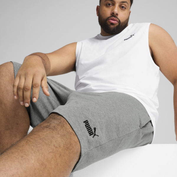 Essentials No. 1 Logo Jersey 10" Shorts Men, Medium Gray Heather, large-ZAF