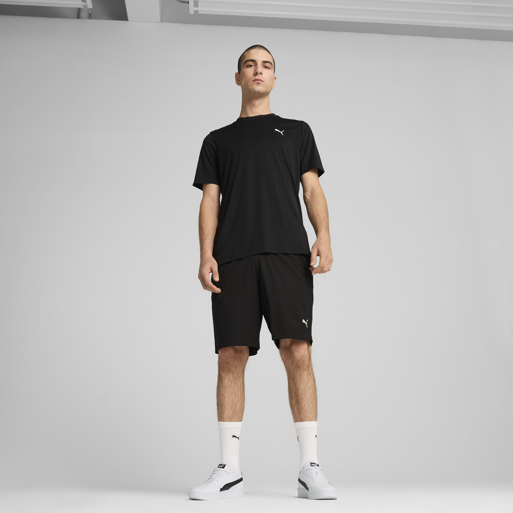 PUMA ESS geweven shorts voor Heren, Zwart, Maat XL thumbnail 4