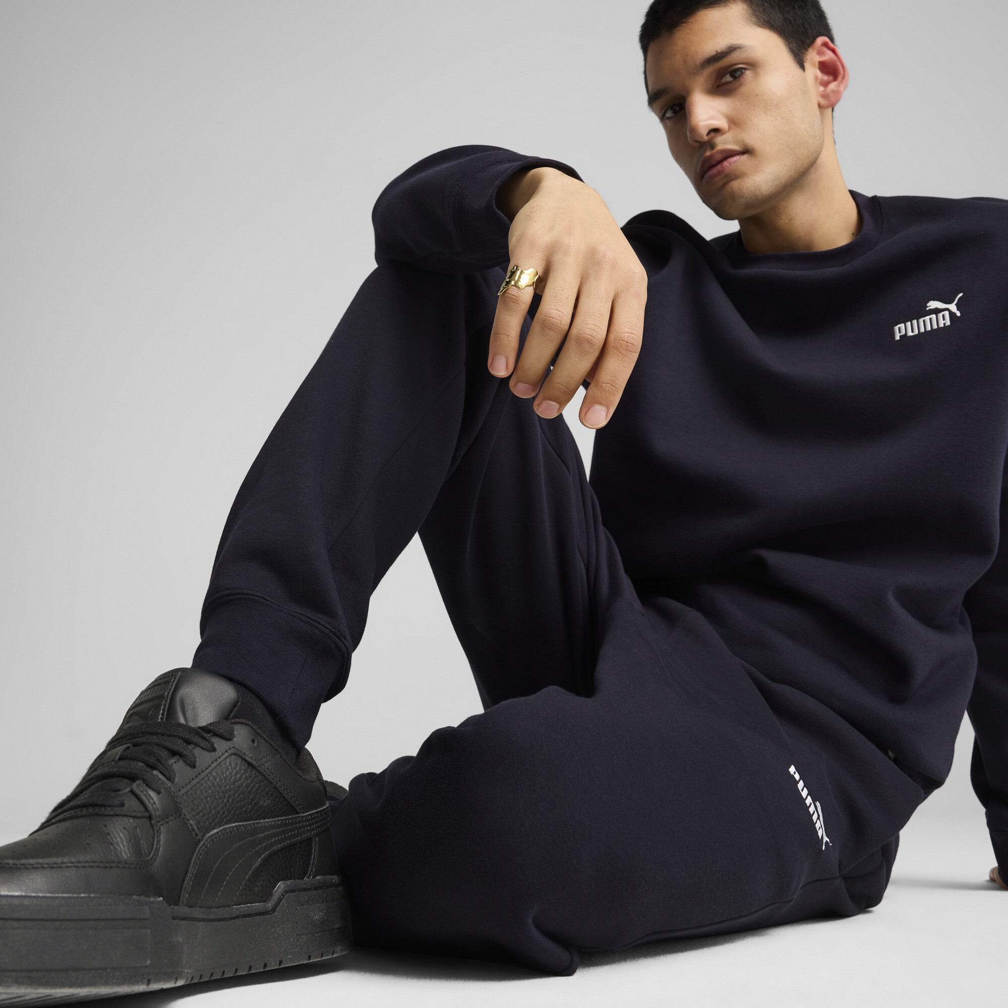 PUMA Essentials No. 1-logo sweatpant voor Heren, Blauw, Maat M thumbnail 7