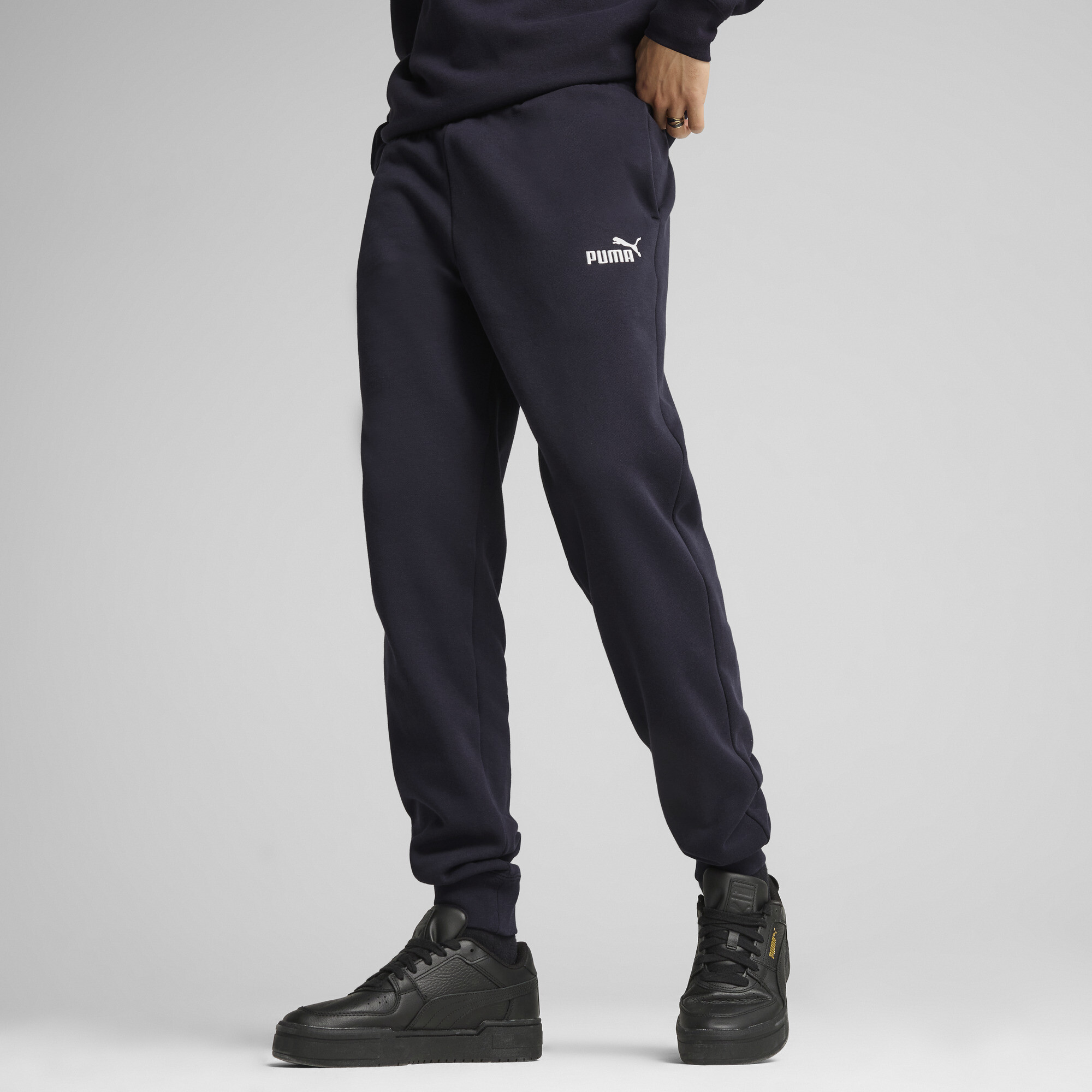 PUMA Essentials No. 1-logo sweatpant voor Heren, Blauw, Maat M thumbnail 6