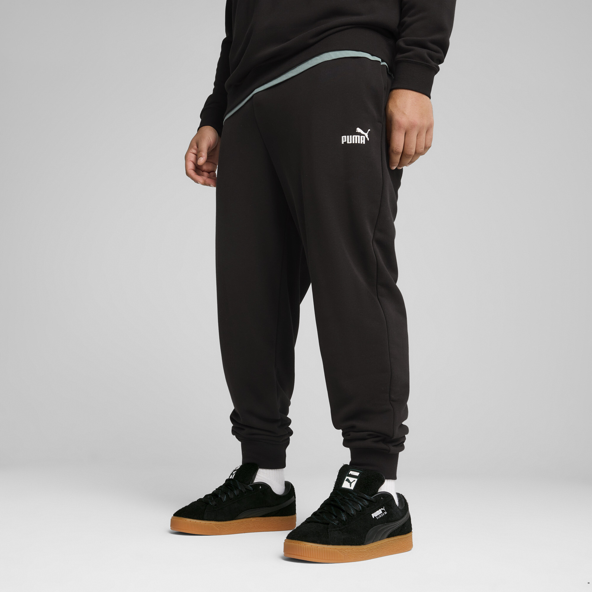 PUMA Essentials No. 1-logo sweatpant voor Heren, Zwart, Maat XL thumbnail 6