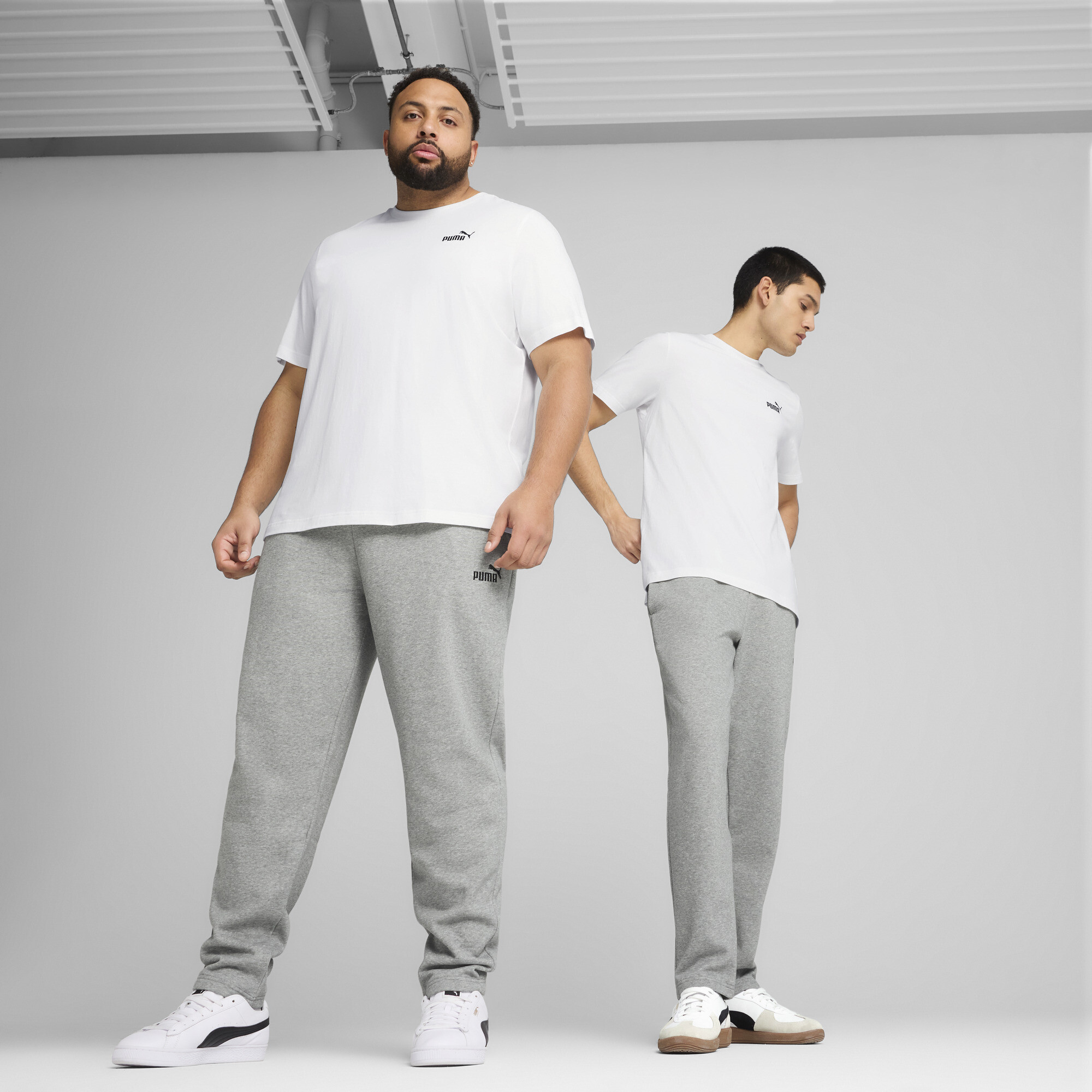 Puma Essentials No. 1 Logo Men's Sweatpants In Gray