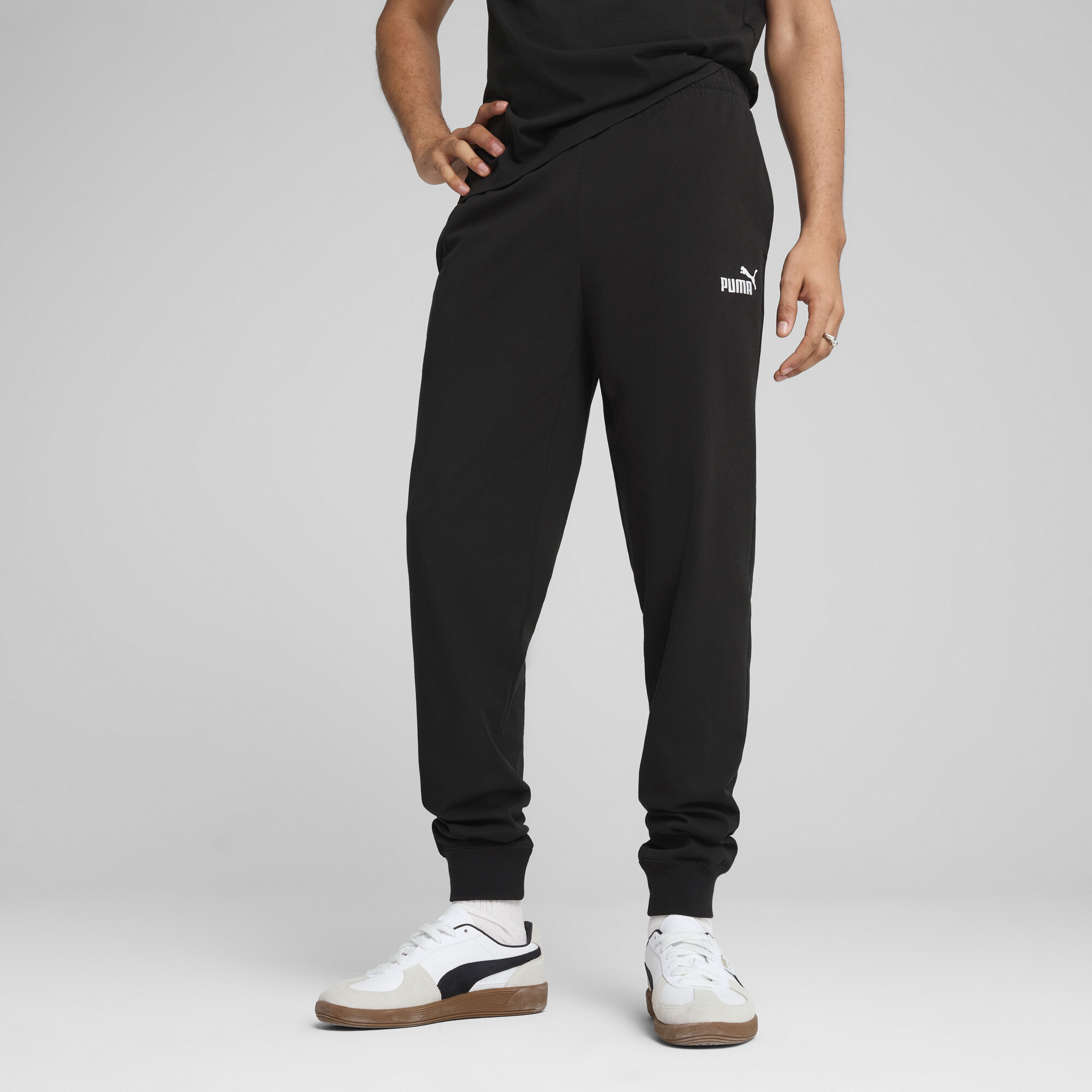 PUMA Essentials No. 1-logo jersey broek voor Heren, Zwart, Maat M thumbnail 6