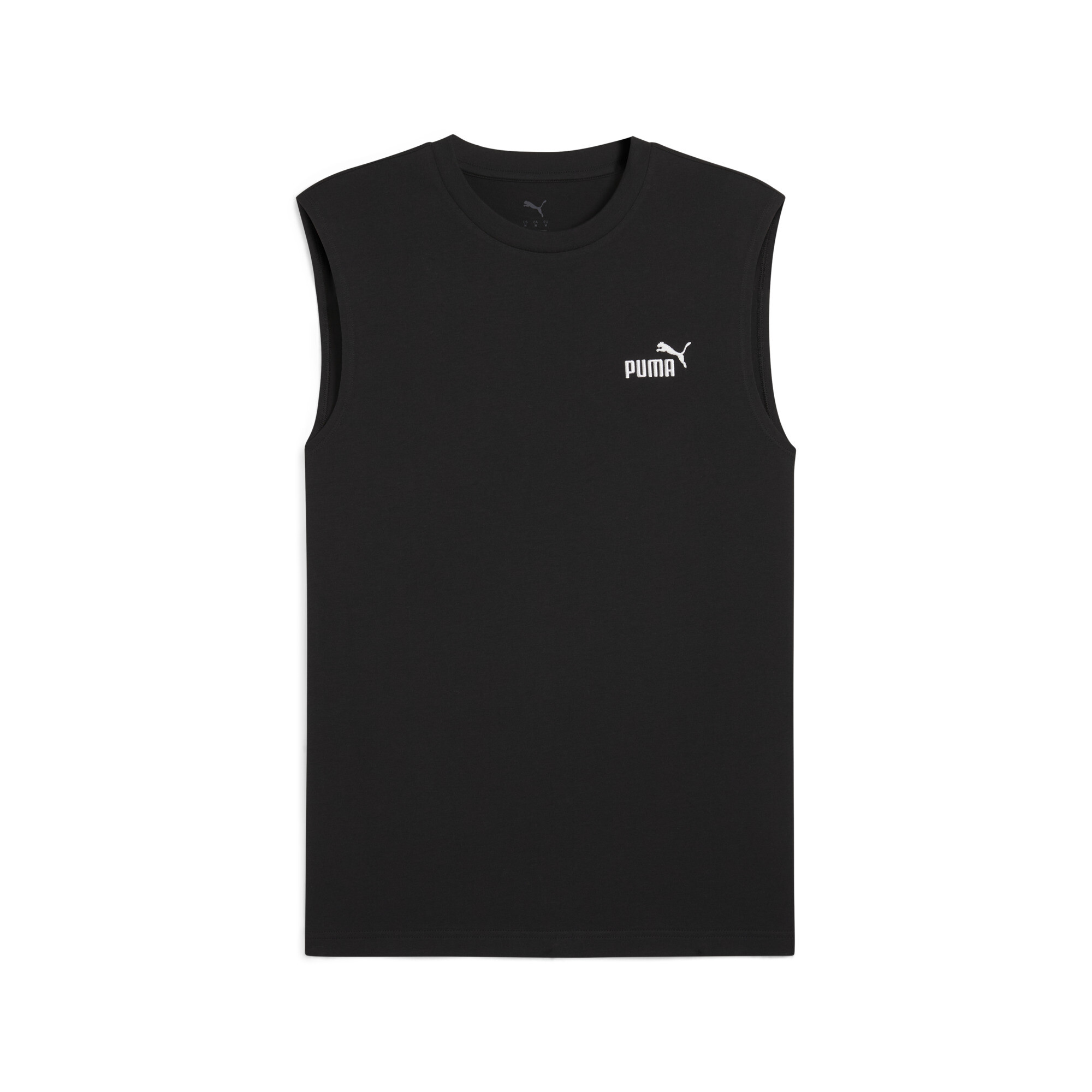 PUMA Essentials No. 1-logo mouwloos T-shirt voor Heren, Zwart, Maat 4XL thumbnail 3